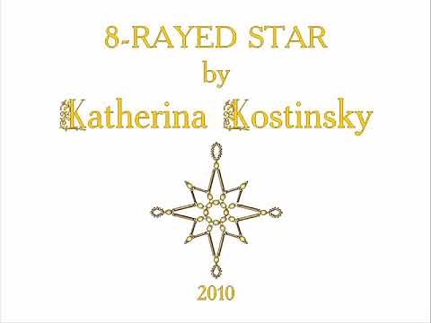 Weaving a Bead-and-Bugle Star. A Cartoon Tutorial