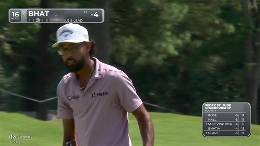 Akshay Bhatia | Round 1 | 16th hole | Shot 3 | 2025 FedEx St. Jude