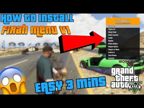 How to install Firah Menu! GTA V Mod Menu! (Singleplayer) 2020