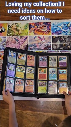My collection so far! can you help me with ideas on how to sort? #pokemon #collectiblecards #shiny