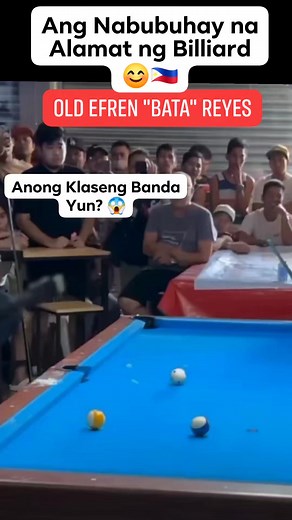 Ang Alamat ng BILLIARD😊 matatagpuan sa Philippines🇵🇭 si Old "Efren Bata Reyes" #reels #legend #Philippines | Carl Mike Mallerna Cid