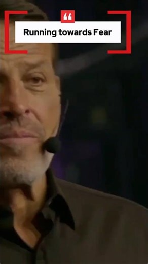Running towards fear #growth #mindset #tonyrobbins #motivation