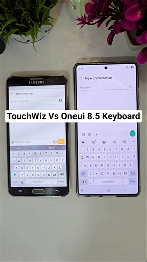 TouchWiz Vs One UI 8.5 Keyboard #samsung #youtubeshorts #shorts