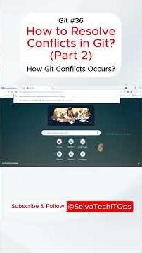 Git 36. How to Resolve Conflicts in Git? | Git Conflict Practical Demo in Tamil | Part 2