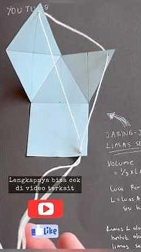 Square pyramid net #tutorial