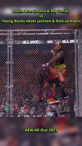 jjunaldo wrestling on Instagram: "Lucha Bros (Penta & Rey Fenix) vs Young Bucks (Matt Jackson & Nick Jackson) AEW All Out 2021 #wrestling #luchalibre #aew"