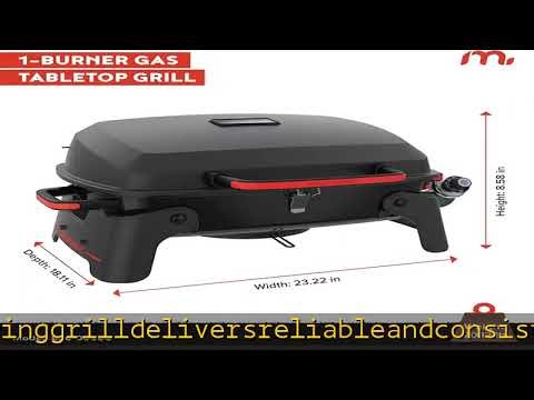 820-0065C 1 Burner Portable Gas Grill for Camping, Outdoor Cooking , Outdoor Kitchen, Patio, Garden