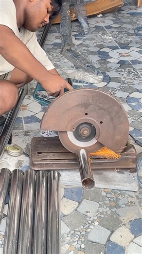 steel pipe cutting tips and trick #steel