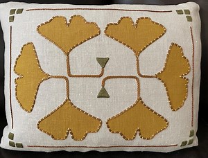 Gingko Pillow Embroidery Kit - Fall Color - Etsy Canada