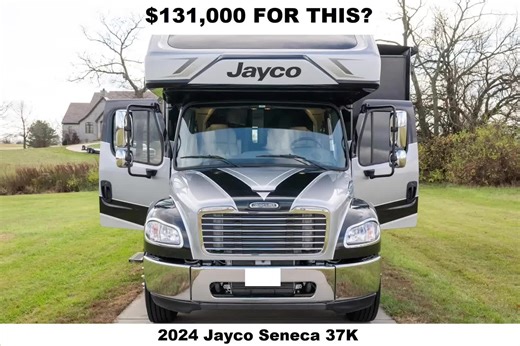 🚌 Check out this 2024 Jayco Seneca 37K, a luxury diesel RV for sale with only 3,500 miles! This Class C motorhome features a Dually rear axle,air brakes, hydraulic leveling jacks, and slide-out for extra living space. Inside, enjoy a modern motorhome lifestyle with a fireplace, king bed,washer/dryer,indoor and outdoor TVs, and fully equipped kitchenette. Solar panels and an Onan generator make off-grid RV travel easy and comfortable. Financing Availble & Nationwide Delyvery For full specs, pric