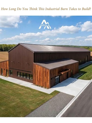 How long do you think this industrial barn takes to build? Drop your guess 👇 🛠️ Adila provides full-service solutions: Materials · Design · Build 📍 Welcome To Visit our Showroom: 1320 Almeda Genoa Rd, B500, Houston TX 77047 📞713-814-5849/ 832-879-9999 Email :construction@adila.com #construction #warehouse #warehouseconstruction #warehousedesign #spacedesign