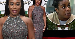 Crazy Eyes is that you? Orange Is The New Black Uzo Aduba actress stuns on Golden Globes red carpet