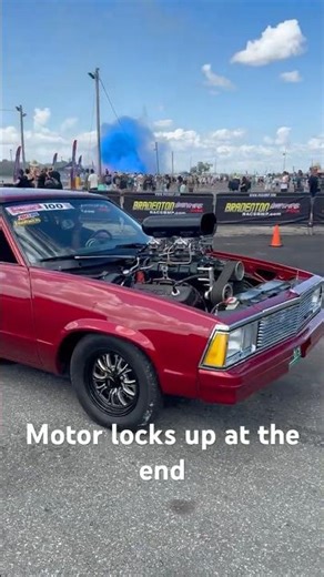 Supercharged Malibu Blows up doing a BURNOUT #summernats #blownup #burnout #supercharged