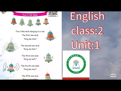 English | Class:2 | Unit:1 | Fun with music | Five little bells - poem | Term:2| samacheer kalvi