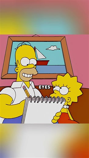 Homer teaching how to draw #simpsons