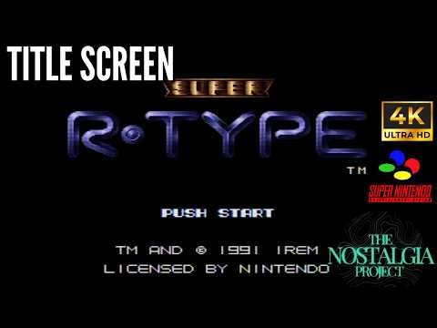 Super R-Type - Title Screen - SNES