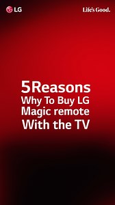 5 أسباب تخلّيك عايز تستخدم الـMagic Remote مع تلفزيونات LG. اعرف أكتر الـ Magic Remote من موقعنا: AR: https://www.lg.com/eg_ar/tv-and-home-entertainment-accessories/lg-akb76039704 EN: https://www.lg.com/eg_en/tv-and-home-entertainment-accessories/lg-akb76039704 #LG #LifesGood #TheBetterLifeYouDeserve رقم التسجيل الضريبي:221-423-100 تطبّق الشروط والأحكام. | LG Global