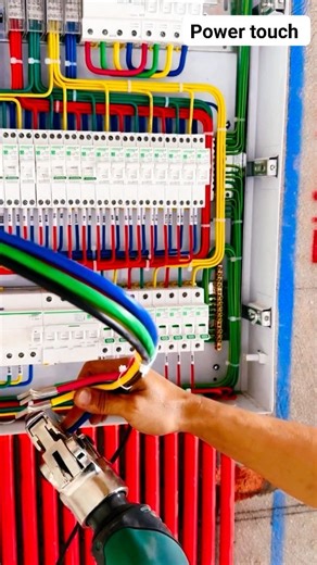 Sub-Distribution Board Wiring & Dressing | Premium Electrical Work" ⚡📐✨ #SubDistributionBoard #SDBWiring #SDBDressing #PanelDressing #SmartElectricalWork #CleanWiring | Power Touch