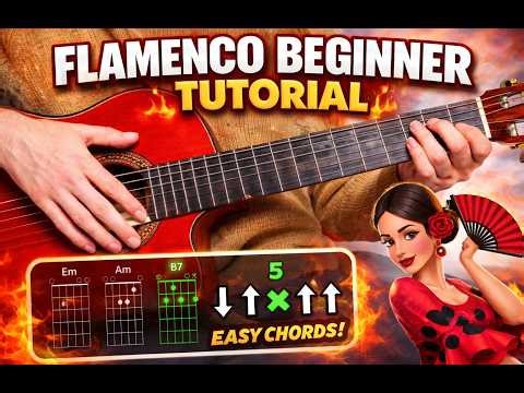 Flamenco Guitar for Beginners – Easy Chords & Strumming Pattern 🔥