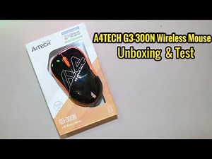 A4TECH G3-300N Wireless Mouse Unboxing & Test