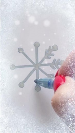 Super Easy Way to Draw a Simple Snowflake for Kids