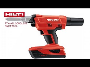 Rivet Fastening With The Hilti RT 6-A22 Riveting Tool