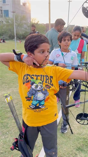 Small Kids, Huge Talent: Young Players Archery Practice #shorts