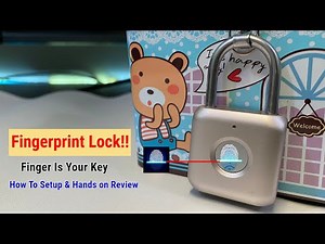 How to Setup Smart Fingerprint Lock | Xiaomi Youpin Fingerprint Padlock Unboxing & Review
