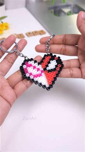 🕸️ DIY Spiderman Matching Keychains/Bag charms| Perler bead DIY ❤️