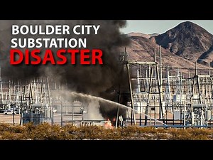 Boulder City Substation DISASTER - Transformer Fire Burns For 5+ Hours