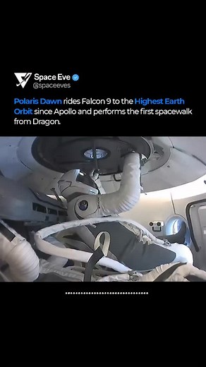 10K views · 7.6K reactions | During Polaris Dawn a private crew turned Dragon into a research hub, testing Starlink lasers, completing around 36 experiments and sharing live moments with partners from St Jude patients to a global music performance before splashdown. Follow @spaceeves #HumanSpaceflight #NewSpace #Astronauts #SpaceEve | SpaceEve | Facebook