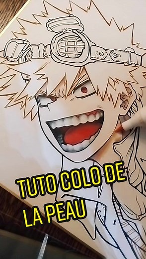 Katsuki Bakugo - How to Draw and Color Tutorial