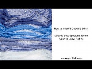 Detailed close-up of the Cobweb Stitch