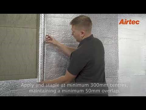 How to install YBS Airtec Bubble insulation in a Timber Frame application