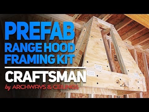 Prefabricated Custom Wood Range Hood Frame | The Craftsman