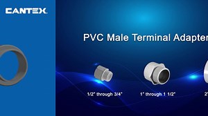 Cantex 1.25 in. PVC Male Terminal Adapter Conduit Fitting for Cantex PVC Conduits R5140106