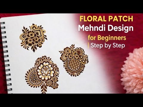 Easy Floral Patch Mehndi Design for Beginners | Step by Step