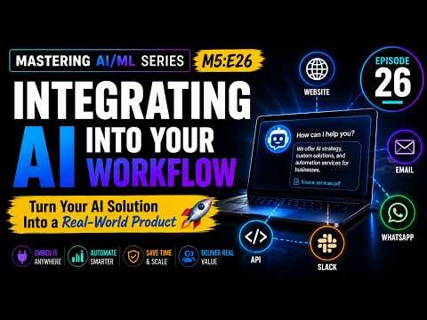 4 Ways to Integrate AI Into Your Existing Tools — Live API Demo | Master AI & ML Ep 26