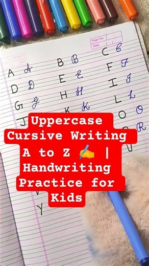 Uppercase Cursive Writing A to Z ✍️ | Handwriting Practice for Kids #Abc