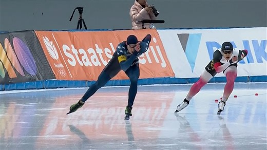 Stolz streaks to track record in 1000m WC win