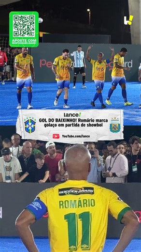 😱 OLHA O QUE O ROMÁRIO FEZ NO SHOWBOL ENTRE BRASIL E ARGENTINA!