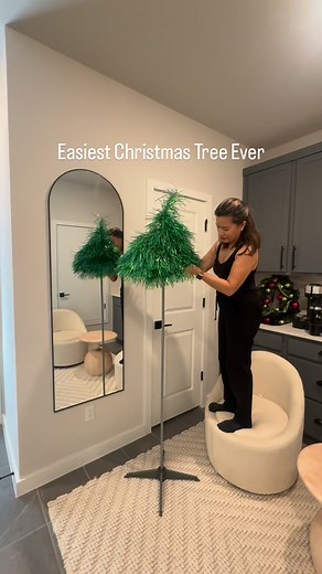 This slim pop-up Christmas tree is perfect for small spaces and sets up in seconds! 🎄✨ Lights remote = effortless holiday decorating. Come shop this easy, space-saving find! 💚 Shop my Amazon picks in my bio or comment ‘TREE’ for link. #christmastree #smallspaceliving #amazonfinds #holidaydecor #penciltree #budgetfriendlydecor #easyassembly #cozyhome #christmasdecorideas #momlife | Irene lovetolive