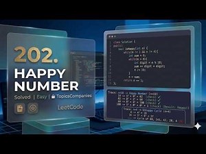 LeetCode 202. Happy Number | Cycle Detection & Digit Manipulation (C++)