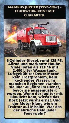 Magirus Jupiter (1952–1967) – Feuerwehr-Ikone mit Charakter.