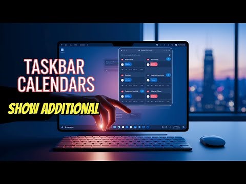 show additional calendars in the taskbar windows 11