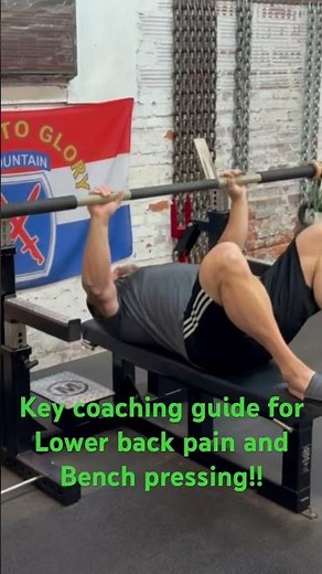 Low back pain?? Try benching like THIS!! #wenning #benchpress #lowbackpain
