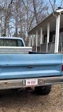 cammed square body chevy with true dual straight pipes idle chop and walkaround