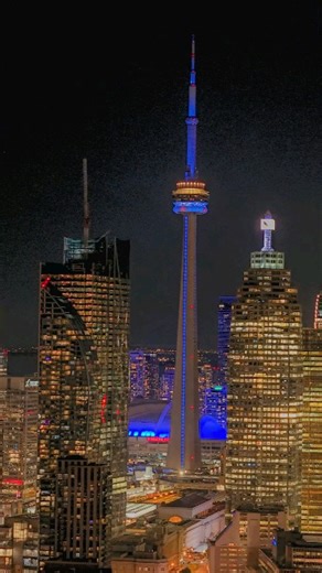 Toronto glows. The night flows #explore #canada #toronto #cntower | Rahab Photography