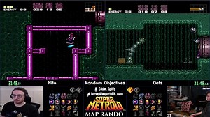 Super Metroid Map Randomizer - Hard Tricky Multicategory Tournament. @Nito_SM vs @oatsngoats. !smmap26 for info