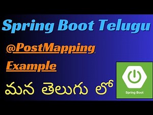 #10-SpringBoot Tutorials In Telugu | Post API Example In SpringBoot | Post Mapping SpringBoot